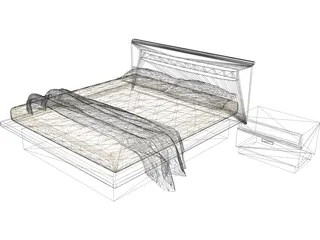 Bed Antanta 3D Model preview