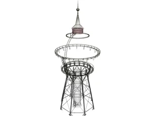 Water Tower 3D Model preview