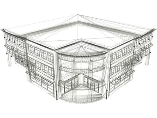 Shopping Center 3D Model preview