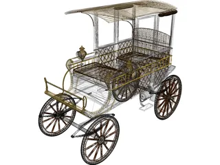 Woods Station Wagon (1900) 3D Model preview
