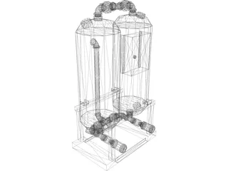 Industrial Air Dryer 3D Model preview