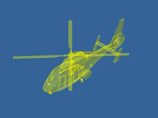 Eurocopter AS-365 Dauphin 3D Model preview
