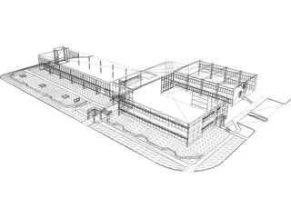 Executive Office Building 3D Model preview
