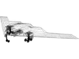 B-2 3D Model preview