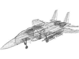 F-15E 3D Model preview
