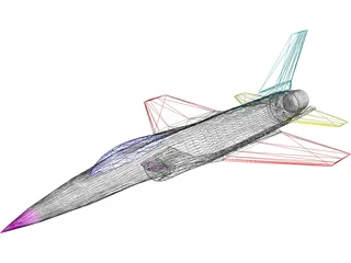 F-16 3D Model preview