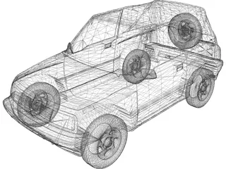Isuzu Geo Tracker (1993) 3D Model preview