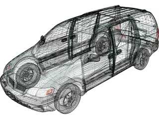 Pontiac Montana (1997) 3D Model preview