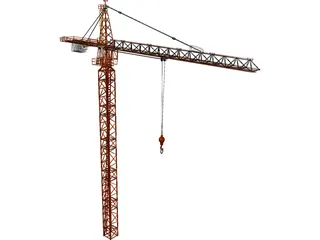 Tower Crane 3D Model preview