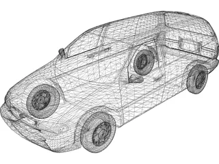Ford Windstar (1996) 3D Model preview