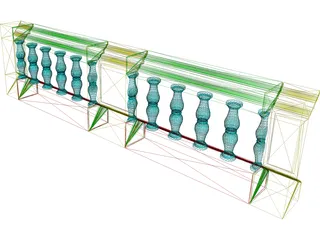 Railing 3D Model preview
