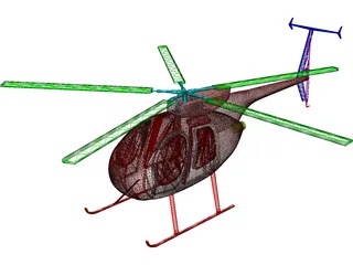 MD-500 3D Model preview