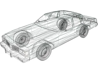 Oldsmobile Delta 88 (1985) 3D Model preview