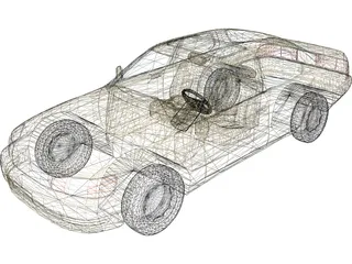 Lexus 400 (1993) 3D Model preview