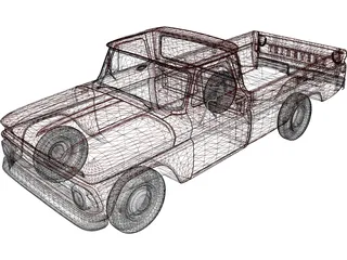 Chevrolet Pickup (1966) 3D Model preview