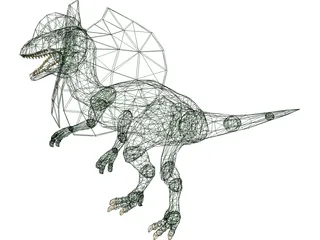 Dilophosaurus 3D Model preview