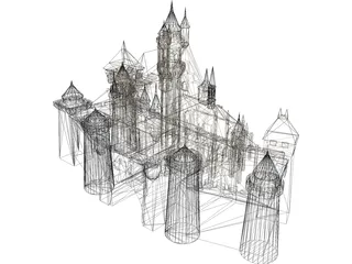 Castle 3D Model preview