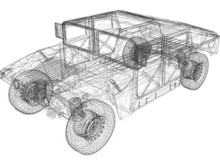 Humvee 3D Model preview