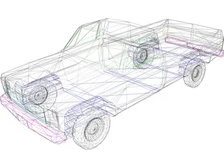 Chevrolet Pickup (1978) 3D Model preview