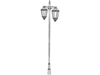Town Street Light 3D Model preview