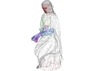 Greek Woman 3D Model preview