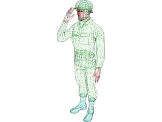 Soldier 3D Model preview