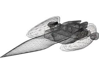 Voinian Spaceship 3D Model preview