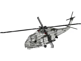 Sikorsky SH-60 Seahawk 3D Model preview