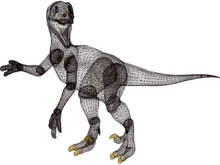 Velociraptor 3D Model preview