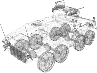 Luchs APC Personal Carrier 3D Model preview