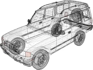 Land Rover Discovery (1996) 3D Model preview