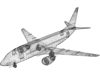 Boeing 737 3D Model preview