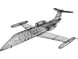 Bombardier Learjet 35 3D Model preview
