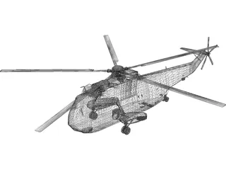 Sikorsky SH-3H Sea King 3D Model preview