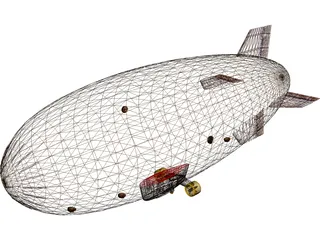 Blimp 3D Model preview