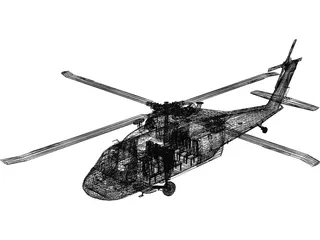 Sikorsky UH-60L Black Hawk [+Interior] 3D Model preview