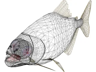 Piranha 3D Model preview
