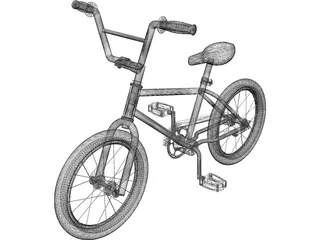 Bicycle BMX 3D Model preview