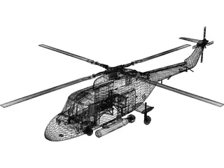 Westland Lynx Mk3 [+Interior] 3D Model preview