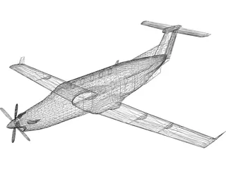 Pilatus PC-12 3D Model preview
