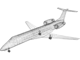 Embraer ERJ 135 3D Model preview