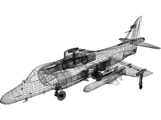 BAE Sea Harrier Mk.2 3D Model preview