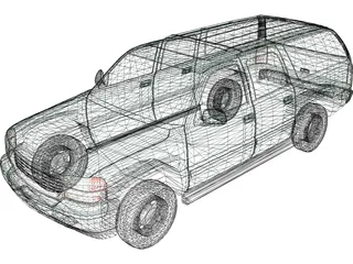 GMC Yukon (2000) 3D Model preview