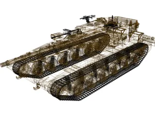 Merkava MK3 3D Model preview