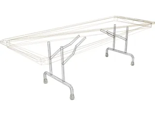 Table Folding 3D Model preview