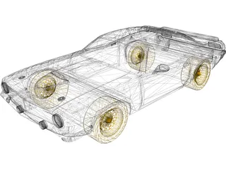 Plymouth Baracuda (1969) 3D Model preview
