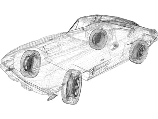 Chevrolet Corvette (1965) 3D Model preview