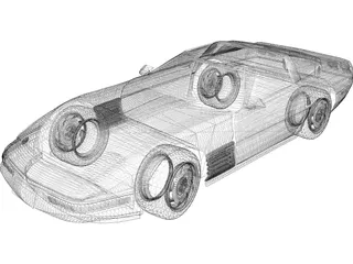 Chevrolet Corvette (1992) 3D Model preview