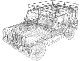 Land Rover (1972) 3D Model preview