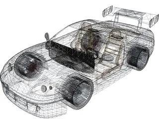 Mitsubishi 3000GT [Tuned] 3D Model preview